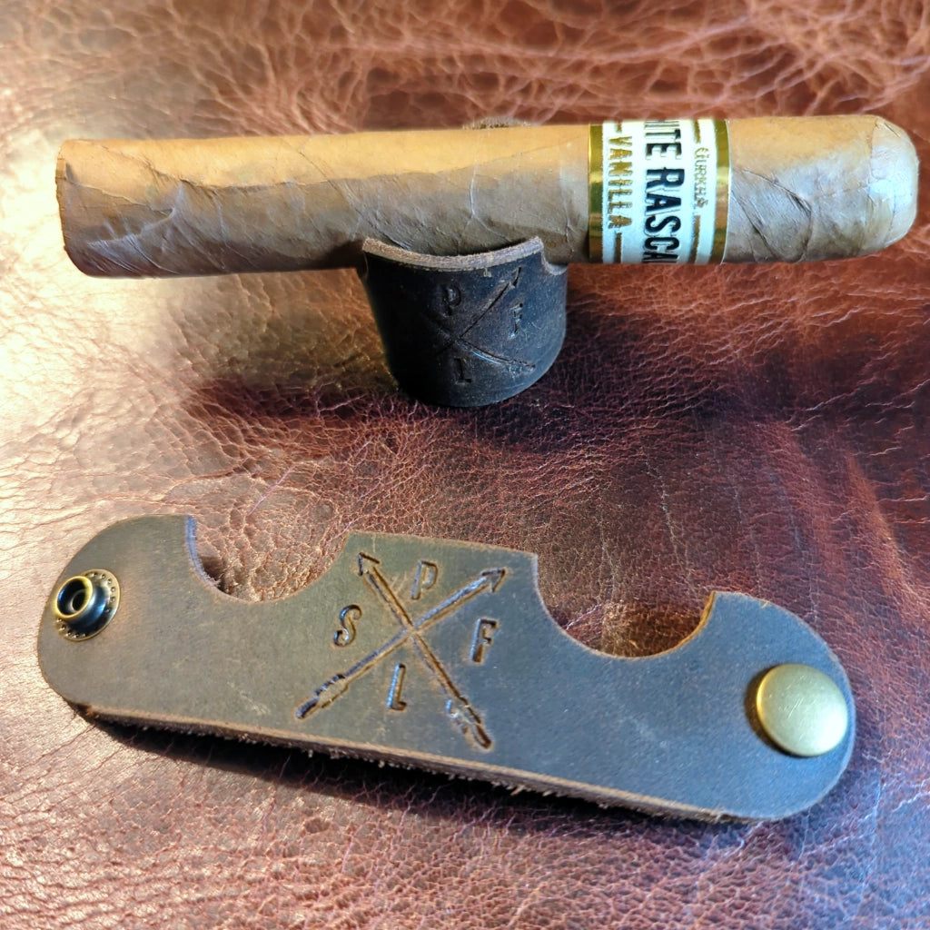 Leather Cigar Rest